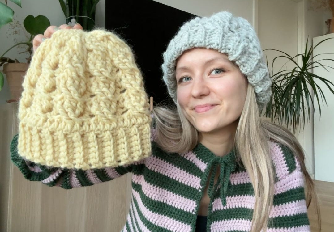 CHUNKY CABLE BEANIE | pdf pattern in English