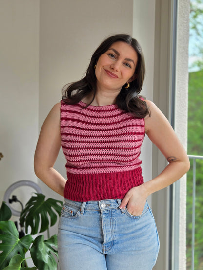 ATHENA TOP - crochet pdf pattern in English