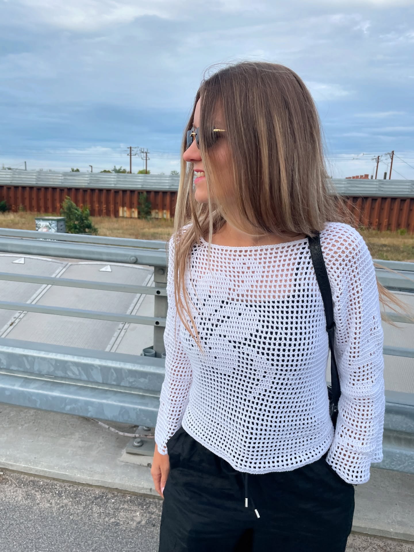 FILET CROCHET RAGLAN | pdf pattern in English