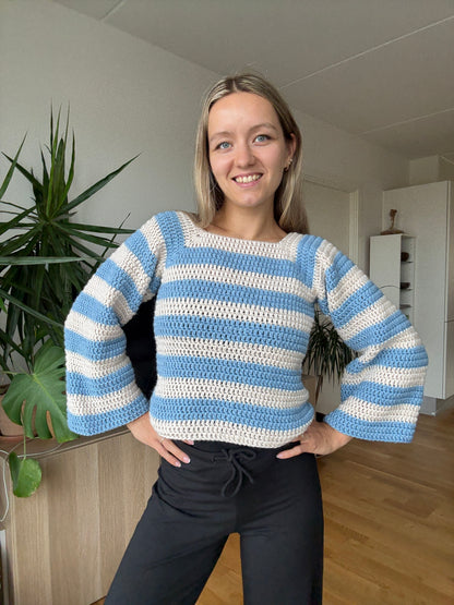CROCHET RAGLAN SWEATER | beginner friendly pdf pattern in English