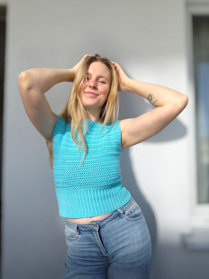 ATHENA TOP - crochet pdf pattern in English