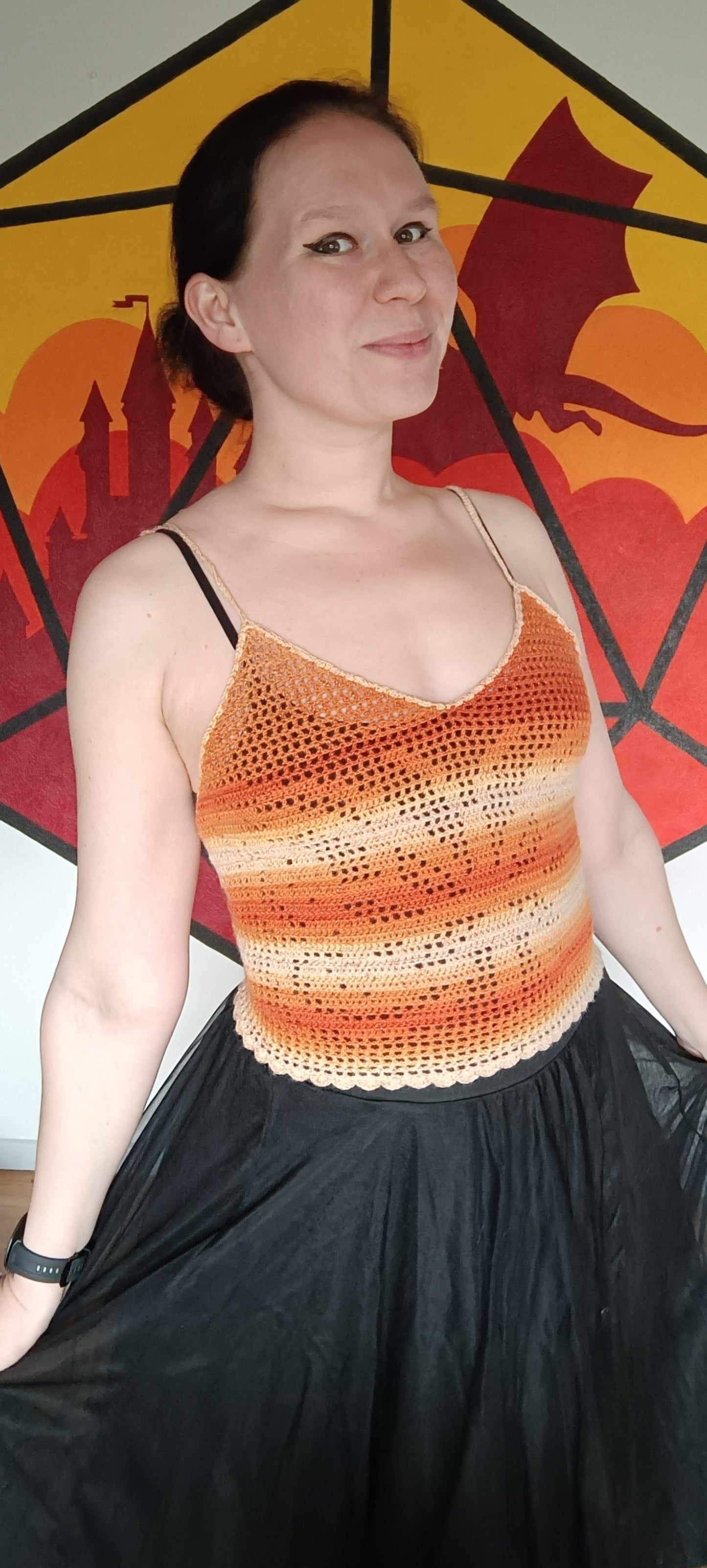 BUTTERFLY FILET CROCHET top | pdf pattern in English