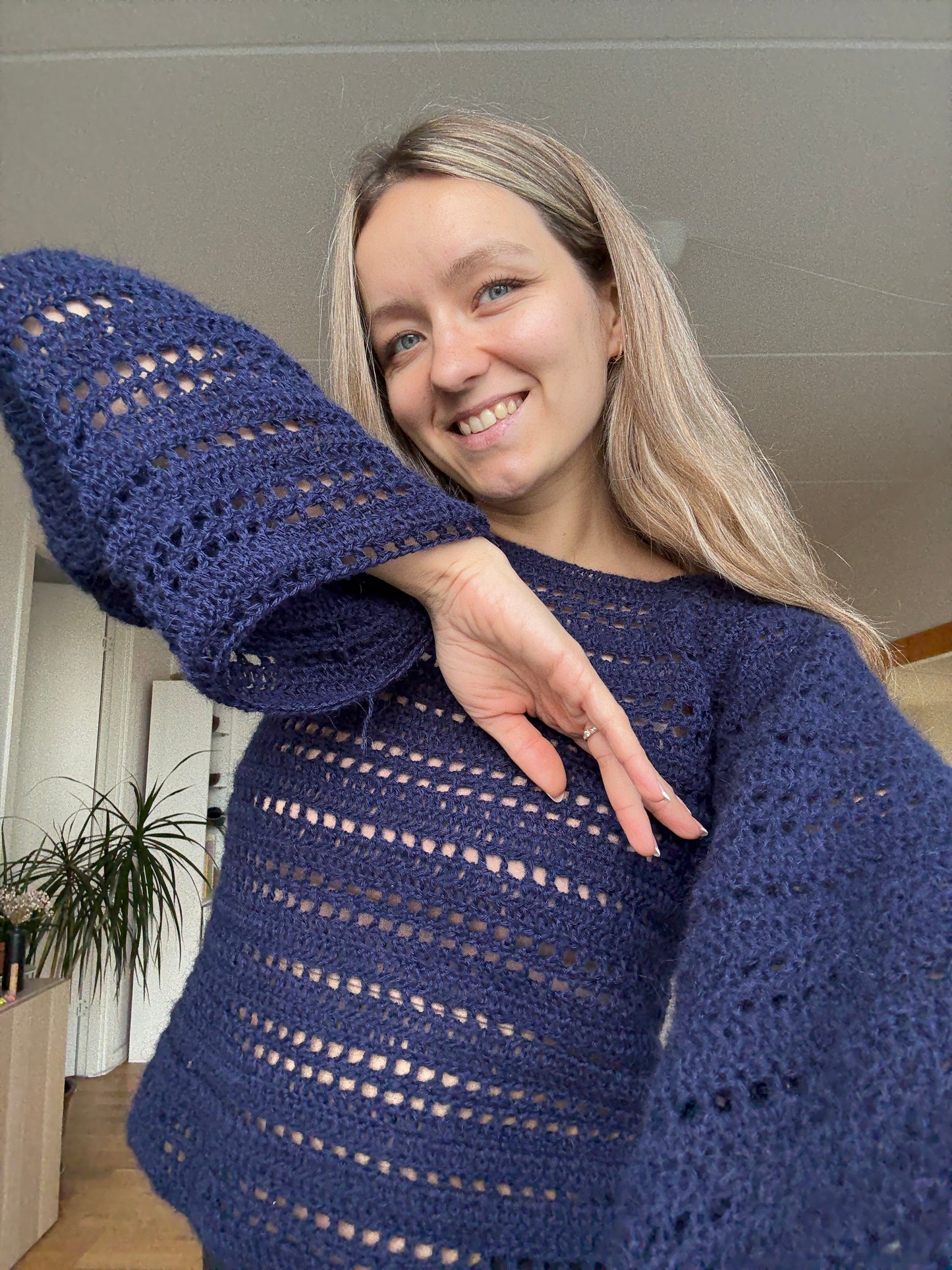MULTI-STITCH CROCHET RAGLAN SWEATER | pdf pattern in English
