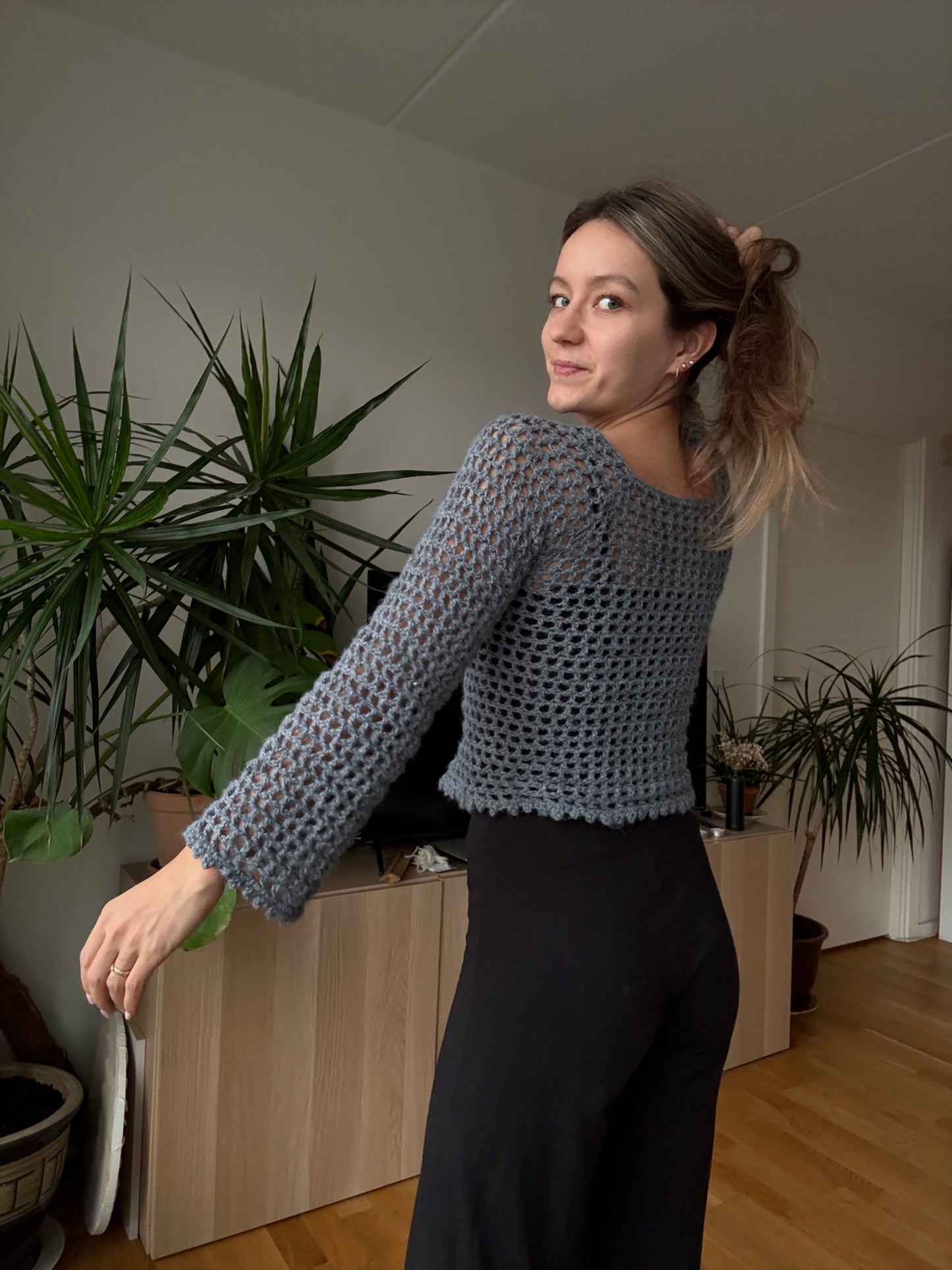 CROCHET MESH RAGLAN | top down sweater - beginner friendly pdf pattern in English