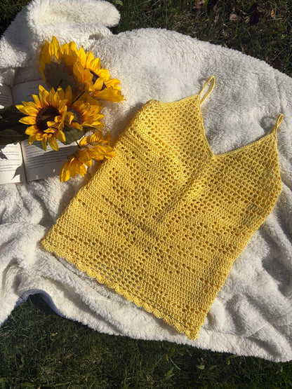 BUTTERFLY FILET CROCHET top | pdf pattern in English