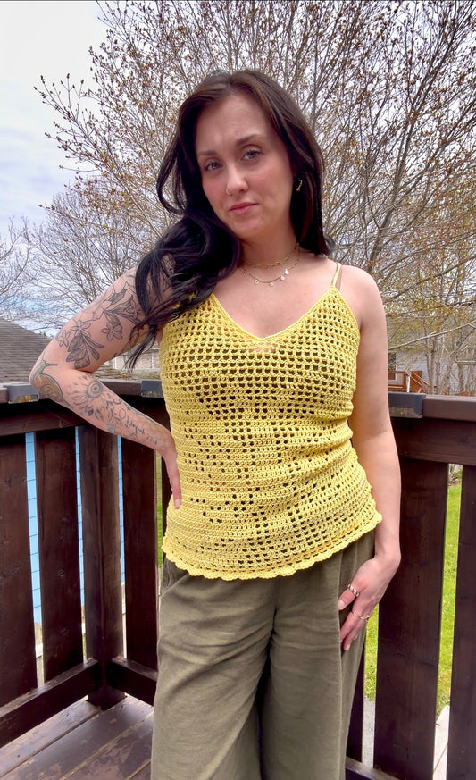BUTTERFLY FILET CROCHET top | pdf pattern in English