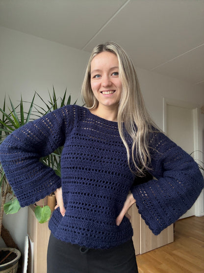 MULTI-STITCH CROCHET RAGLAN SWEATER | pdf pattern in English