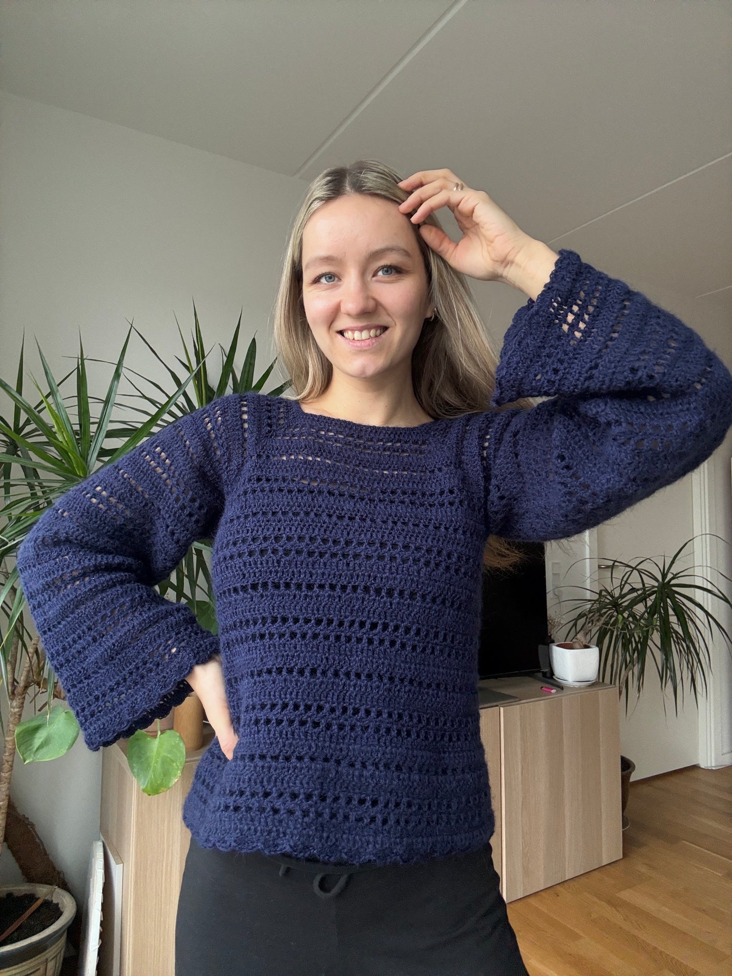 MULTI-STITCH CROCHET RAGLAN SWEATER | pdf pattern in English