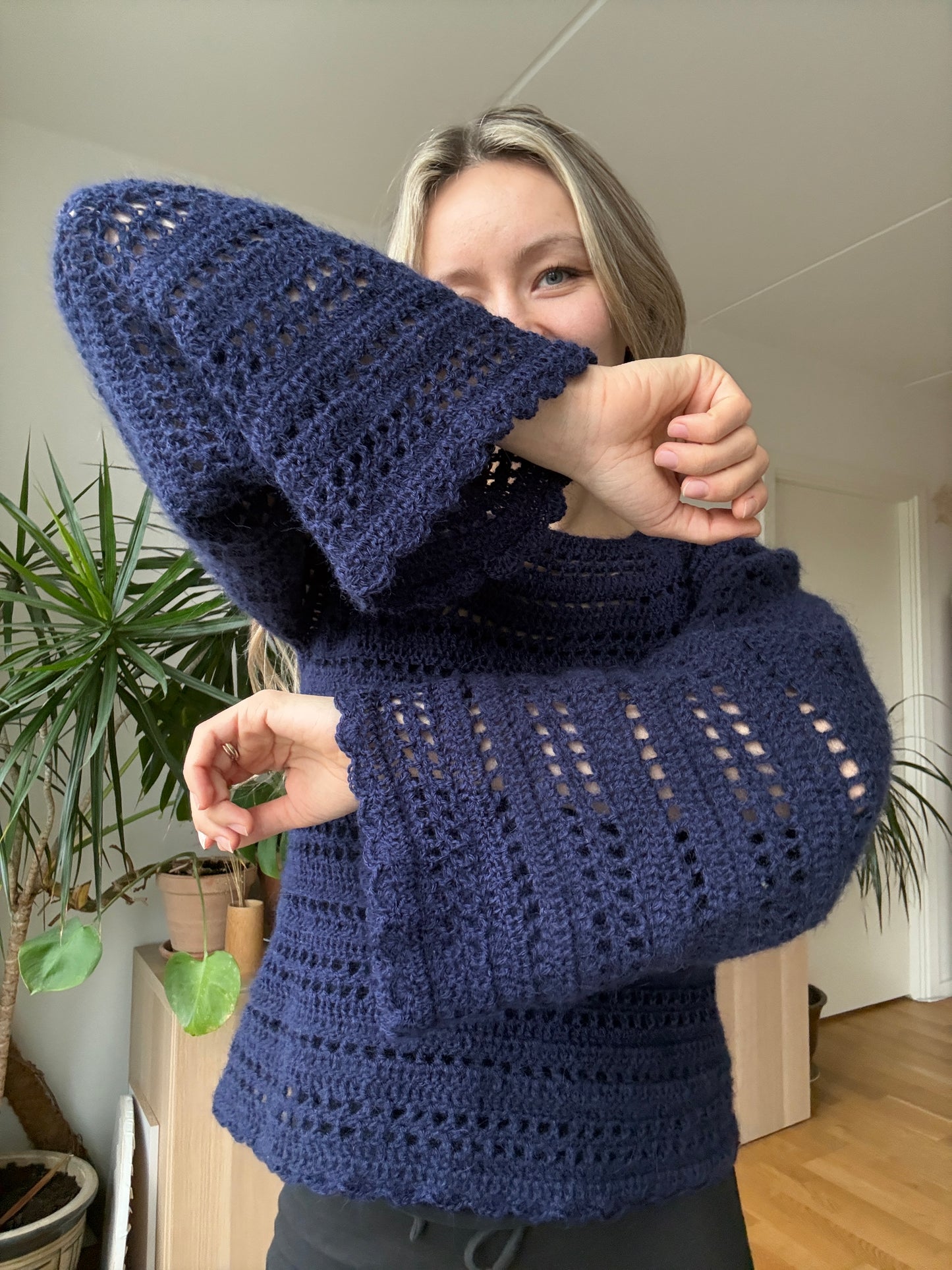 MULTI-STITCH CROCHET RAGLAN SWEATER | pdf pattern in English