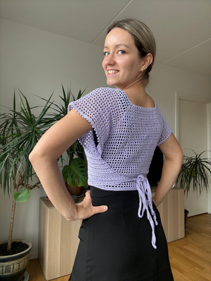 RAGLAN WRAP TOP | crochet pattern pdf