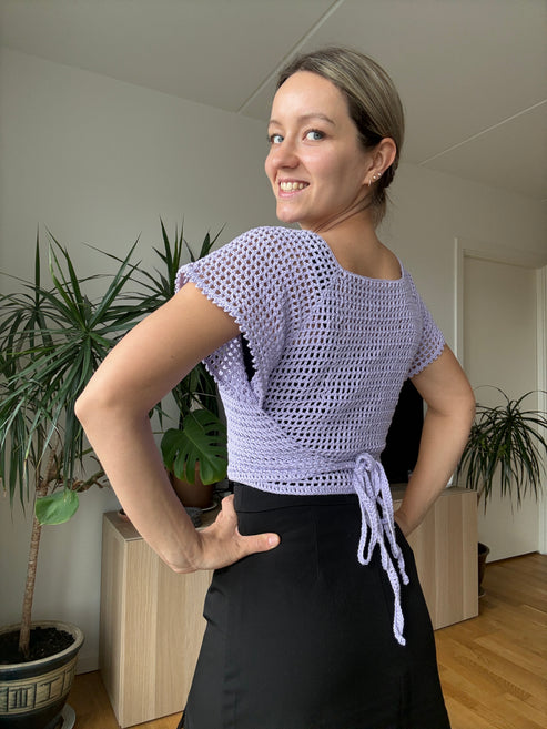 RAGLAN WRAP TOP | crochet pattern pdf – by kristine