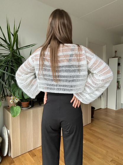 CROCHET MESH SWEATER | pdf pattern in English