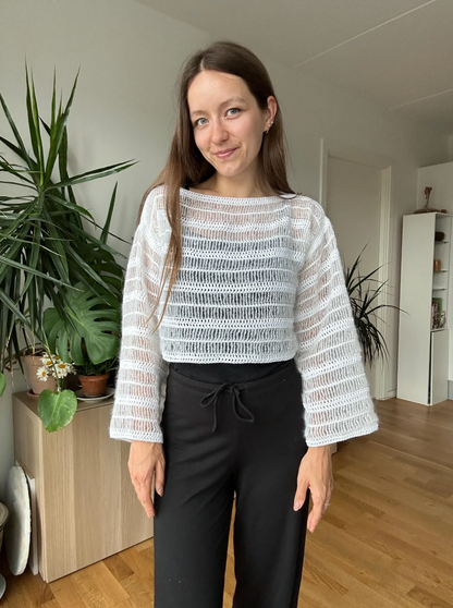 CROCHET MESH SWEATER | pdf pattern in English