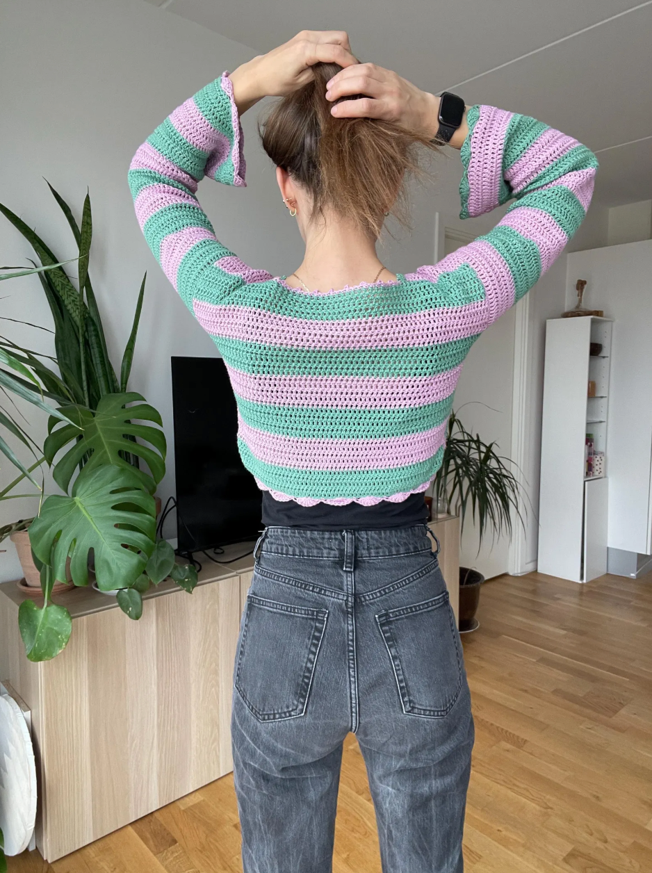 CROCHET FRONT TIE CARDIGAN | pdf pattern in English