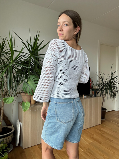 FILET CROCHET RAGLAN | pdf pattern in English