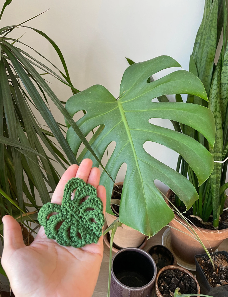 MONSTERA LEAF CROCHET | pdf pattern in English