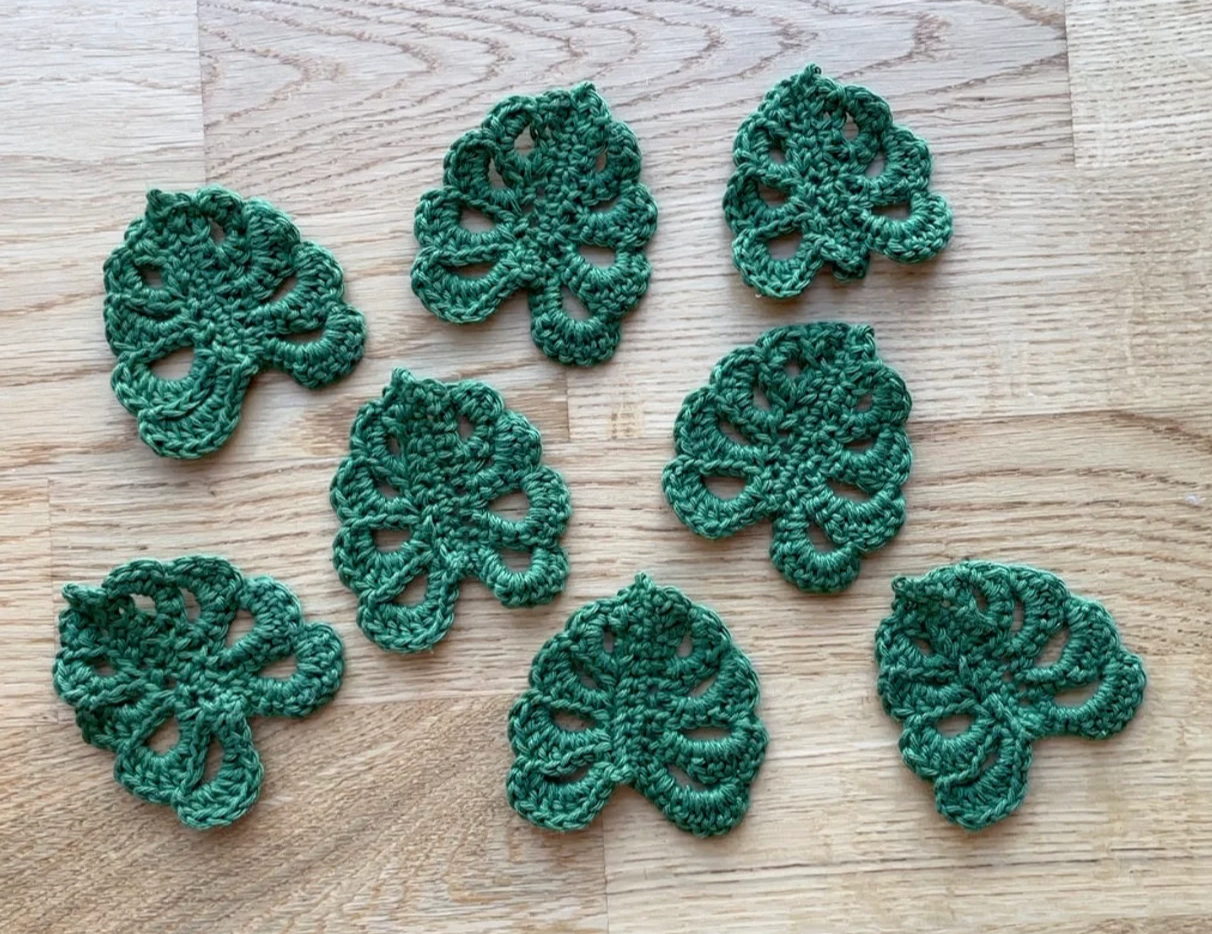 MONSTERA LEAF CROCHET | pdf pattern in English