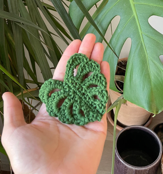 MONSTERA LEAF CROCHET | pdf pattern in English