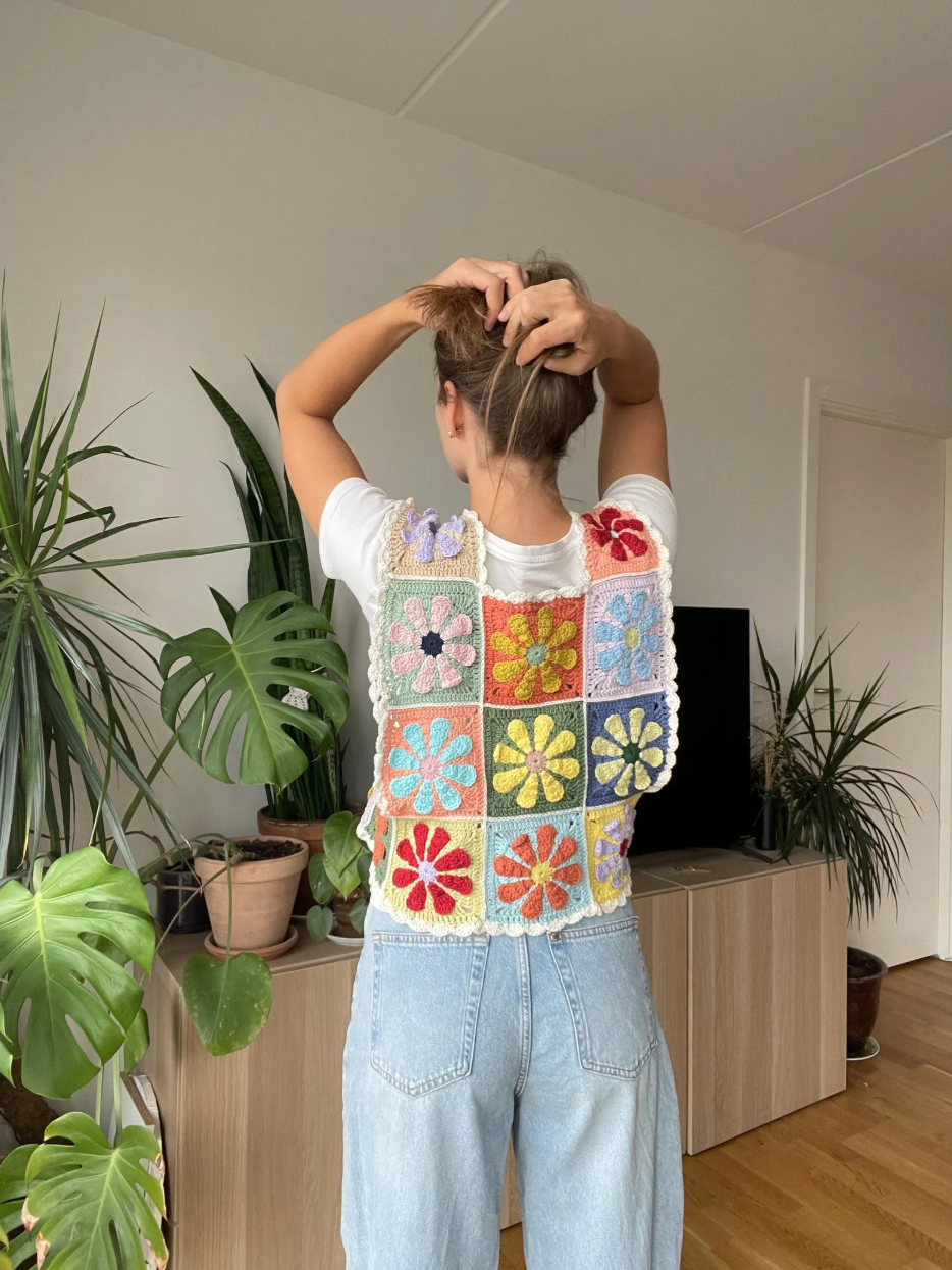RETRO CROCHET VEST | pdf pattern in English