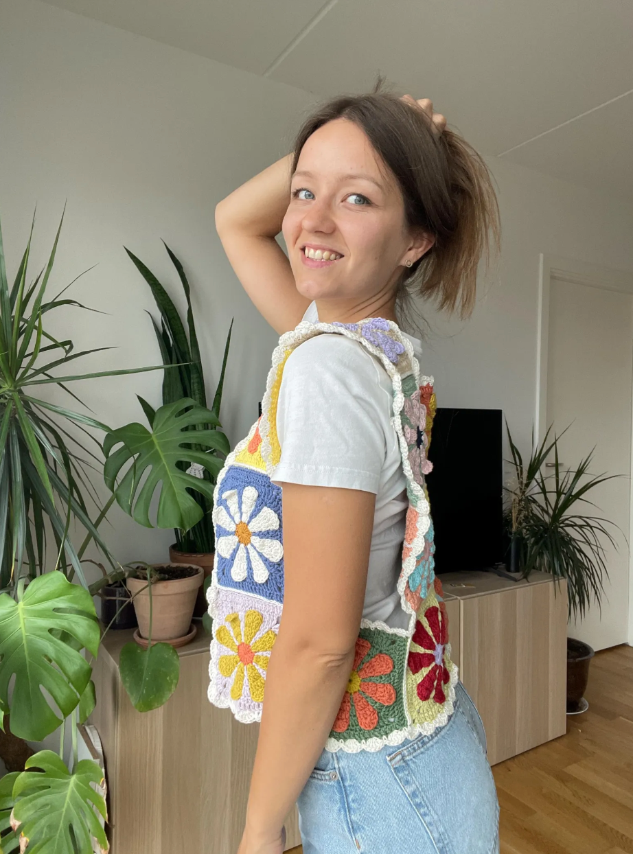 RETRO CROCHET VEST | pdf pattern in English