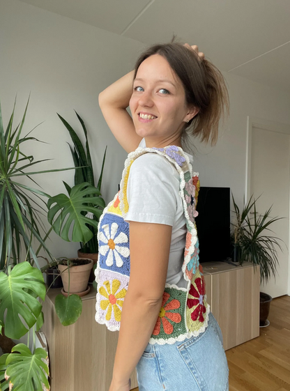 RETRO CROCHET VEST | pdf pattern in English