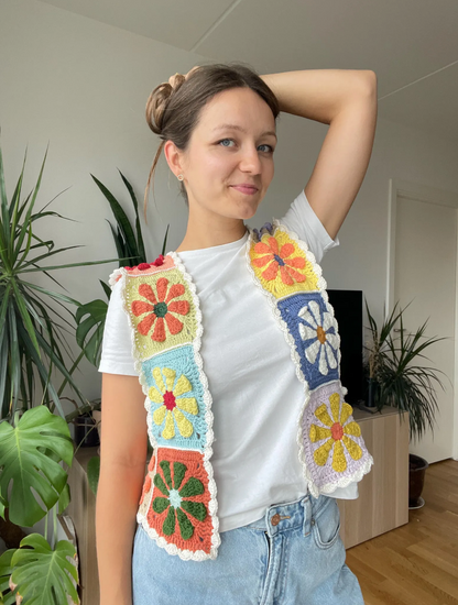 RETRO CROCHET VEST | pdf pattern in English