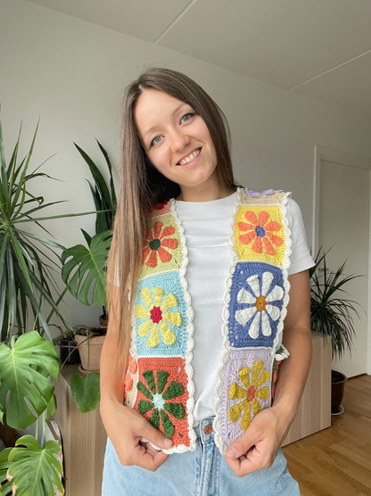 RETRO CROCHET VEST | pdf pattern in English