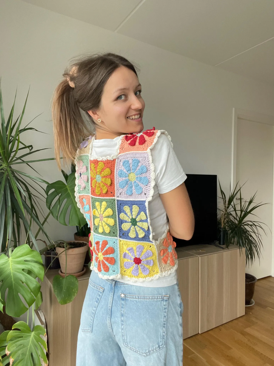 RETRO CROCHET VEST | pdf pattern in English