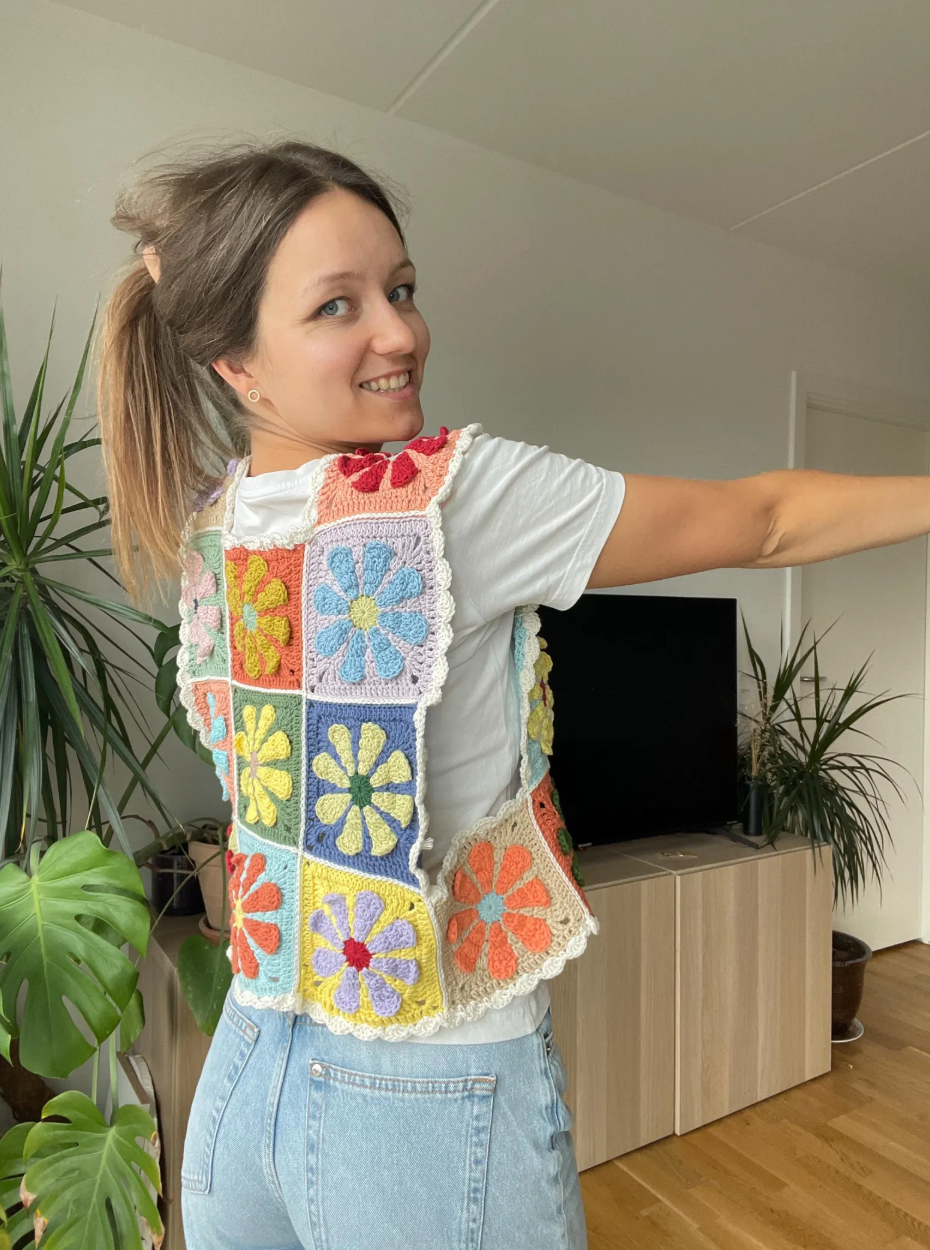 RETRO CROCHET VEST | pdf pattern in English