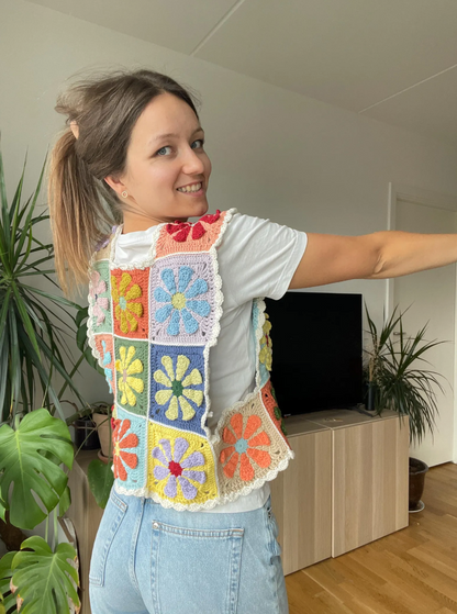 RETRO CROCHET VEST | pdf pattern in English