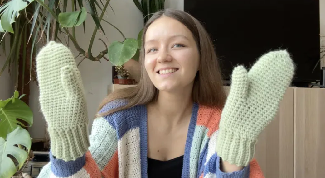 CROCHET MITTENS | pdf pattern in English