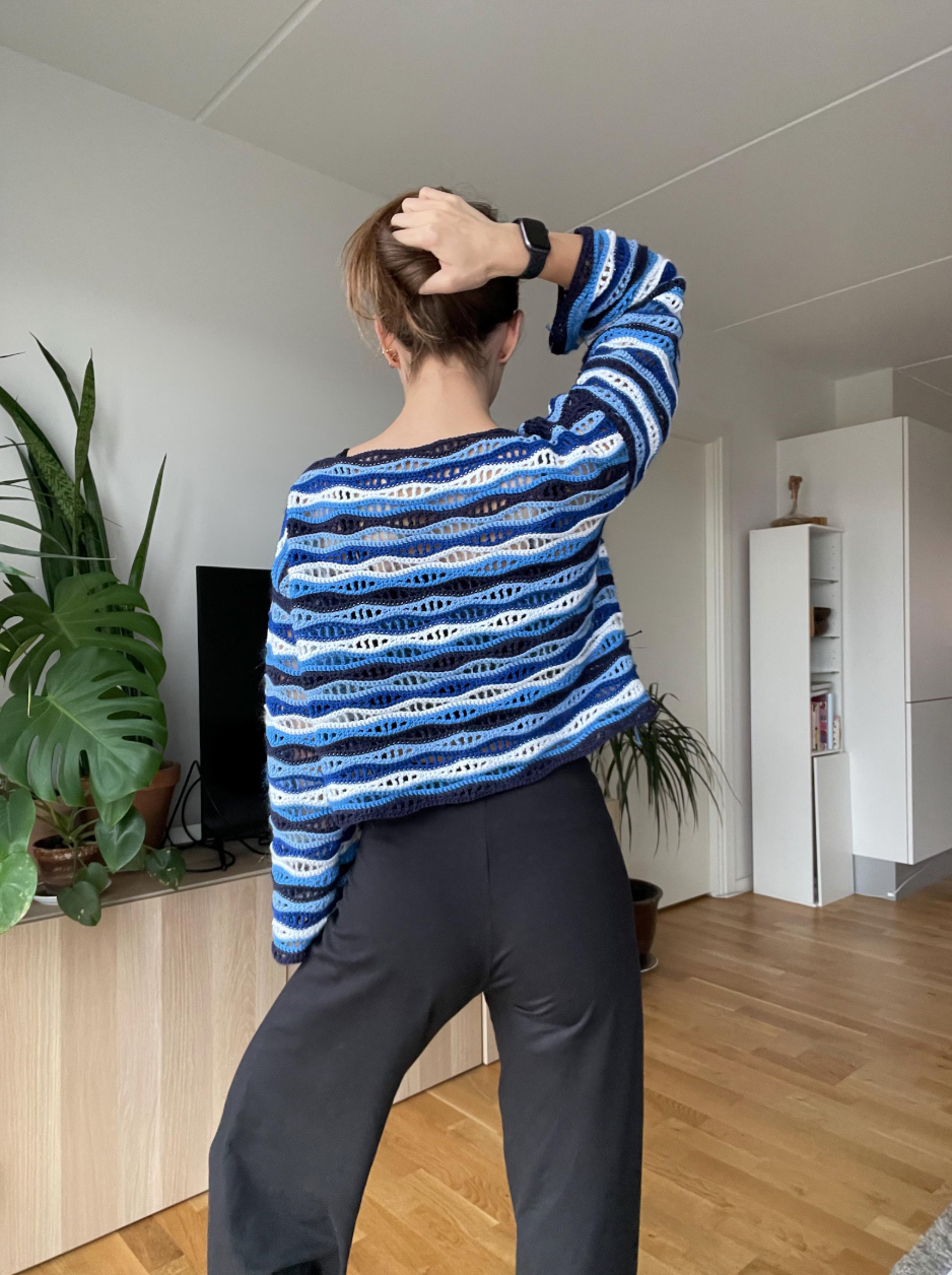 WAVE CROCHET TOP | pdf pattern in English