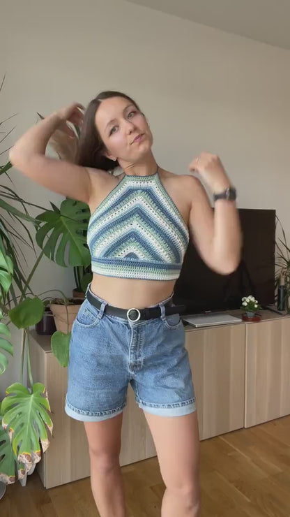 TRAPEZIUM CROCHET TOP | pdf pattern in English