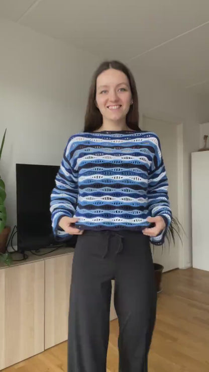 WAVE CROCHET TOP | pdf pattern in English